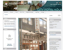 Tablet Screenshot of cityhotelkoeln.de